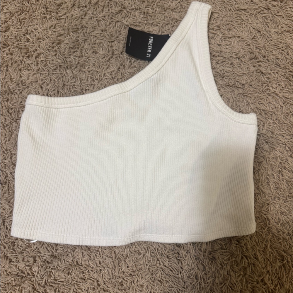 Forever 21 crop one shoulder top - Picture 1 of 2